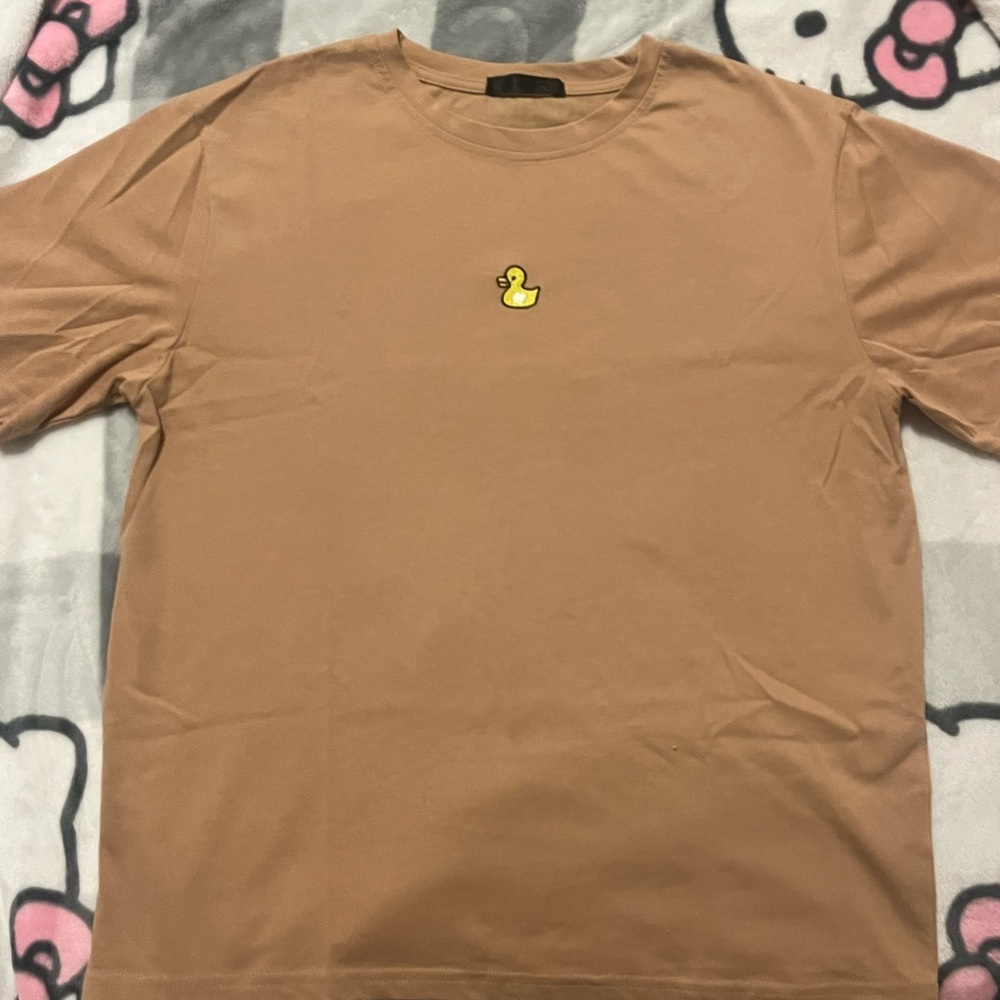 Brown Duck Embroidered Men's Shirt